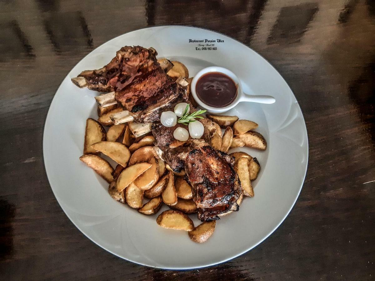 Restaurant Pansion Wien Cierny Brod Exteriör bild